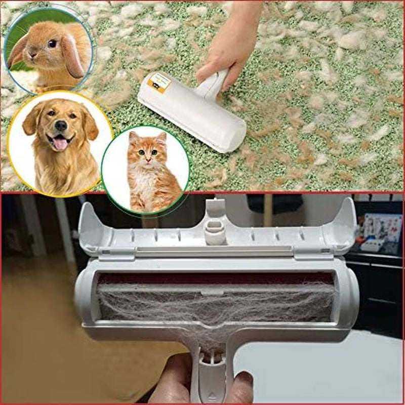 Reusable Pet Hair Remover Roller, Lint Fur Remover for Dogs and Cats, Self-Cleaning Lint Roller for Couch, Carpet, Bedding and Furniture