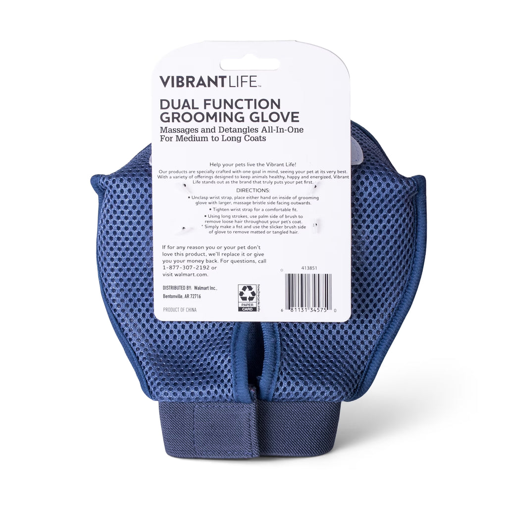 Dual Function Dog Grooming Glove