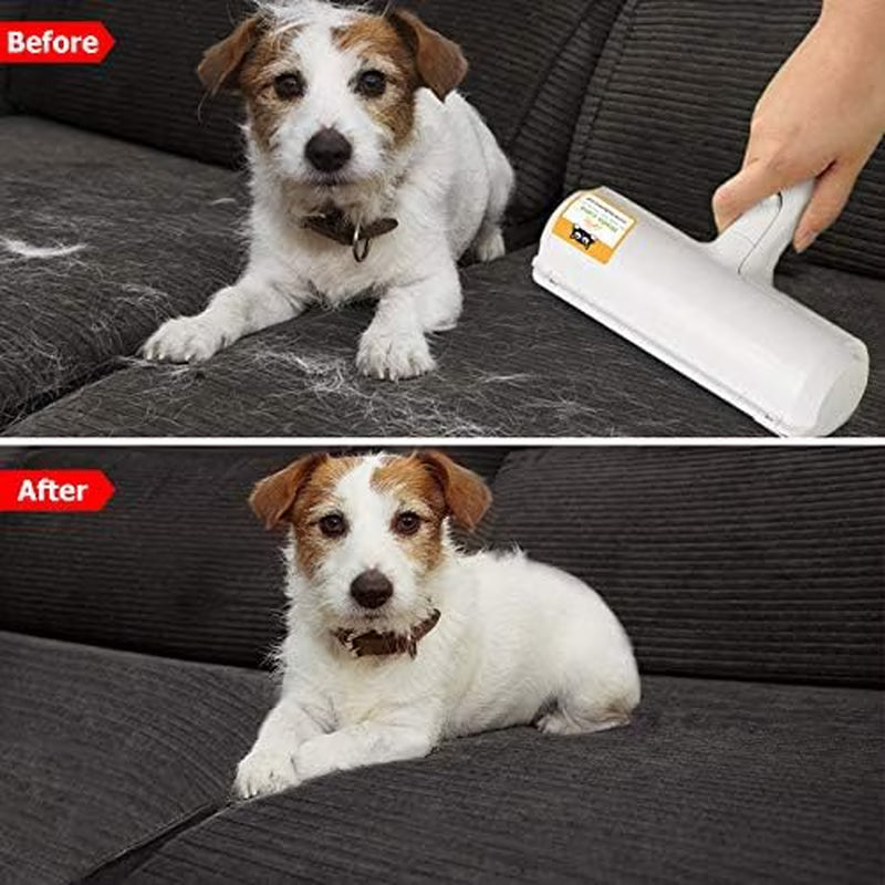 Reusable Pet Hair Remover Roller, Lint Fur Remover for Dogs and Cats, Self-Cleaning Lint Roller for Couch, Carpet, Bedding and Furniture