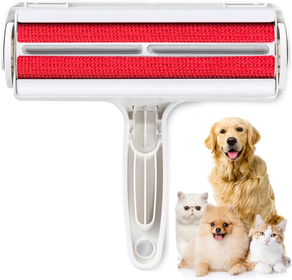 Reusable Pet Hair Remover Roller, Lint Fur Remover for Dogs and Cats, Self-Cleaning Lint Roller for Couch, Carpet, Bedding and Furniture