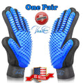 Pet Deshedding Glove – Gentle Grooming & Hair Remover Mitt for Dogs & Cats